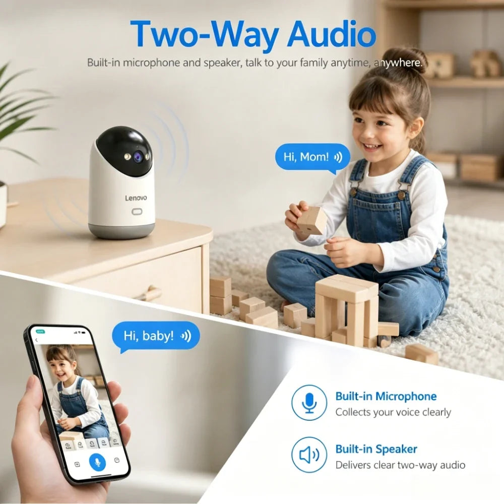 Caméra De Surveillance Intelligente WiFi 5 MP Avec Vision Nocturne