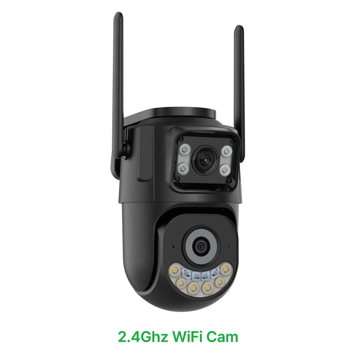 Caméra De Surveillance Extérieure Double Objectif Wi‑Fi