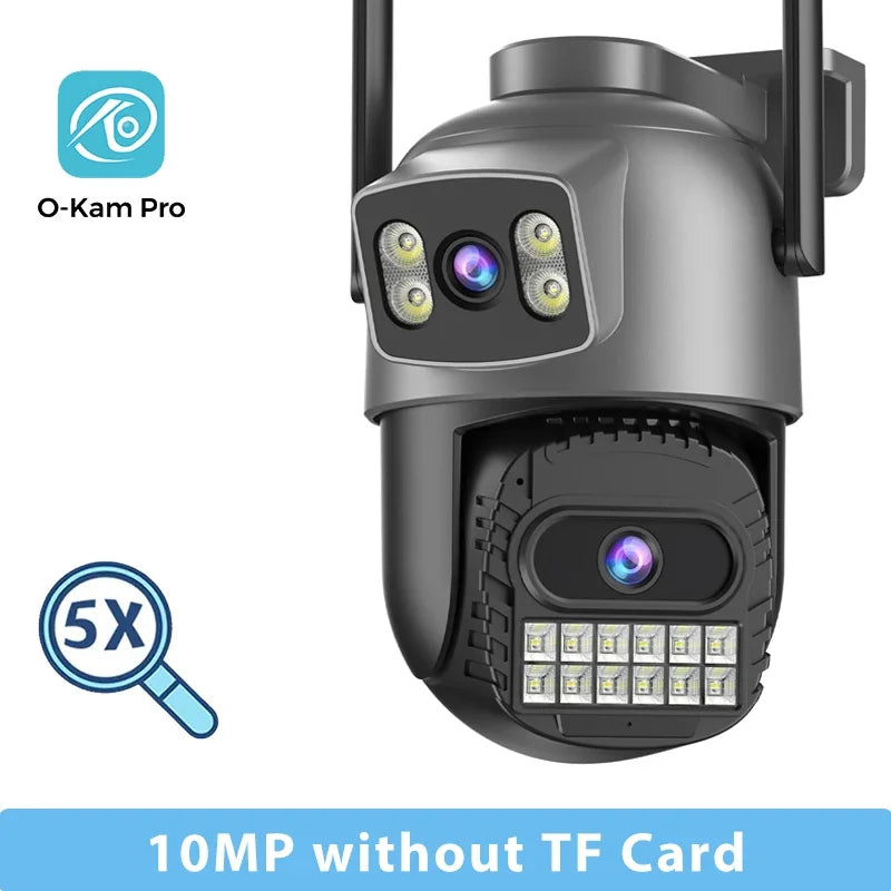 Caméra De Surveillance WiFi PTZ Double Écran 15MP