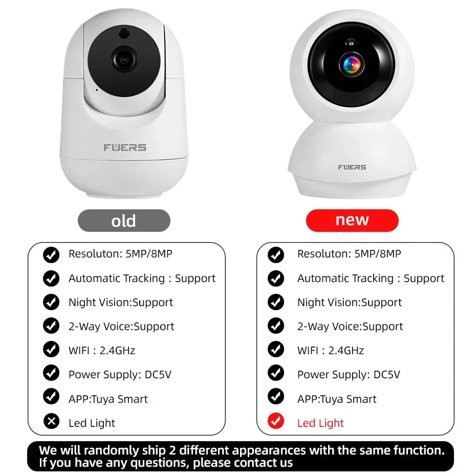 Caméra Intérieure Wi-Fi 5 MP avec Détection de Mouvement