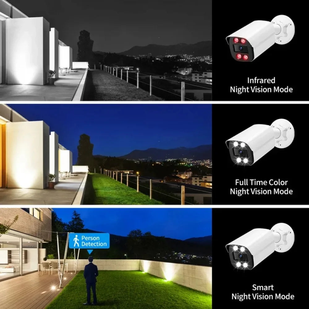 Caméra IP Extérieure 4K 8MP Avec Vision Nocturne