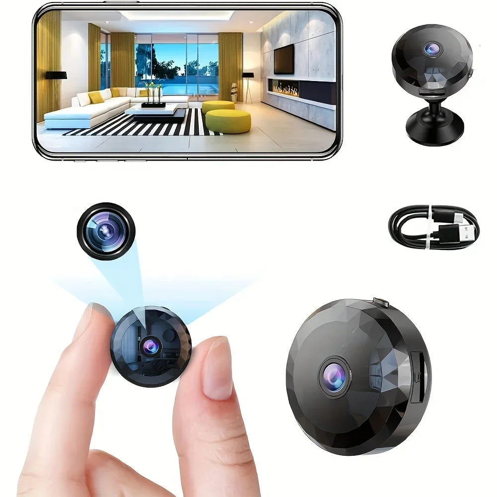 Mini Caméra WiFi avec Vision Nocturne et Détection De Mouvement